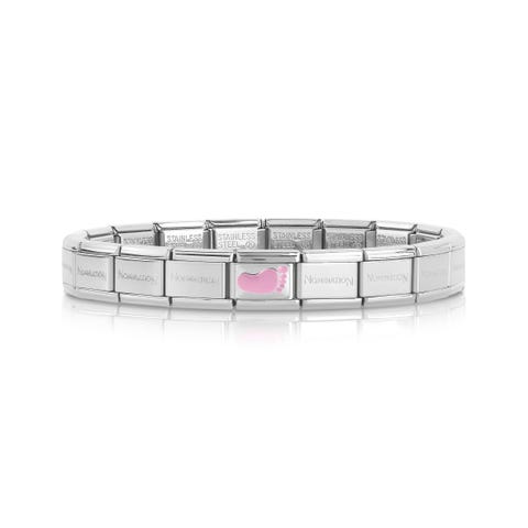 Composable Classic Bracelet CiaoLapo Pink Foot CiaoLapo Solidarity Composable Classic Bracelet