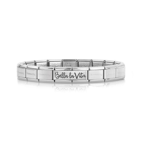 Silver Composable Bracelet with Bella la Vita Double Link Special Edition 30 Years classic bracelet in sterling silver