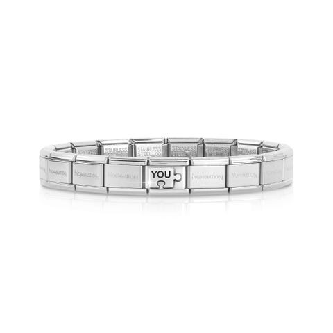 Bracelet Composable Classic Puzzle YOU Bracelet en Argent 925 #oneformeoneforyou