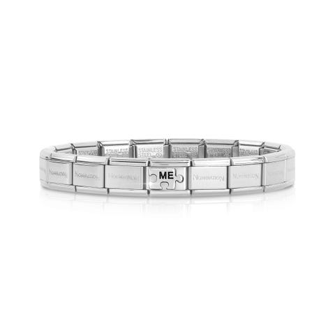 Bracciale Composable Classic Puzzle ME Bracciale con scritta. #unoameunoate