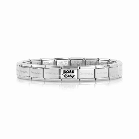Bracciale Composable Classic Boss Baby Bracciale con Base Acciaio