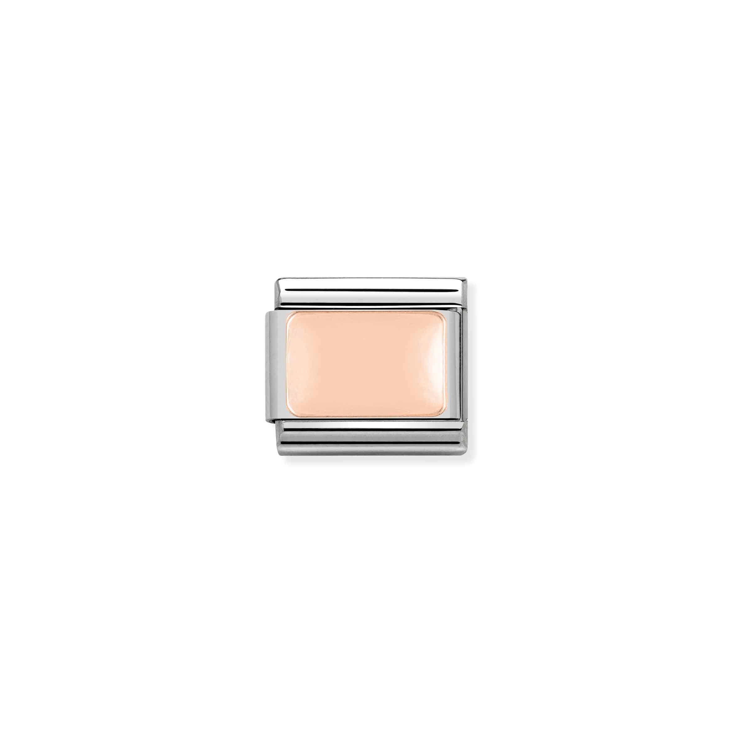 Nomination Link Composable Classic Placca in Oro rosa