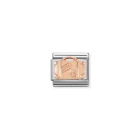 Composable Classic Rose Gold Suitcase Link Suitcase symbol