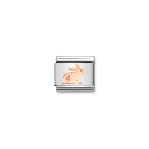 Composable Classic Link, rose gold Rabbit Stainless steel with rose gold symbol