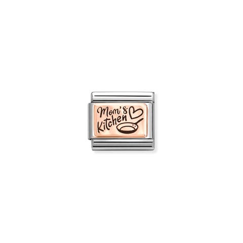 Composable Classic Link MOM’S KITCHEN Pan Stainless steel Link with bonded rose gold