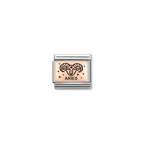 Composable Classic Link in Rosagold Widder Link in 375er Rosagold mit Sternzeichen