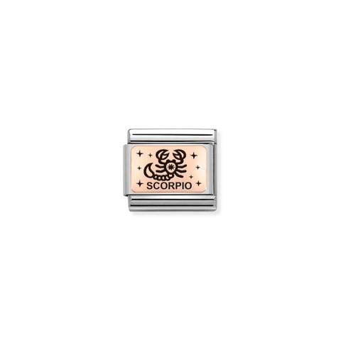 Composable Classic Link in Rosagold Skorpion Link in Edelstahl und Rosagold mit Sternzeichen