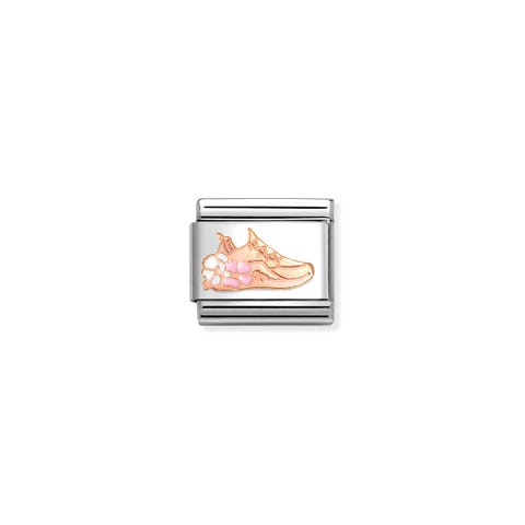 Composable Classic Link Sports Shoe Stainless steel Link with bonded rose gold