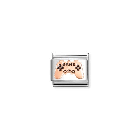 Composable Classic Link GAME Controller Gaming stainless steel Link with bonded rose gold