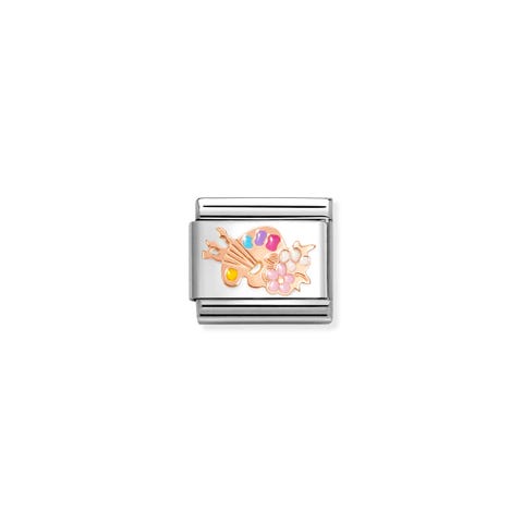 Composable Classic Link Artist’s Palette rose gold Stainless steel Link, rose gold, coloured enamel