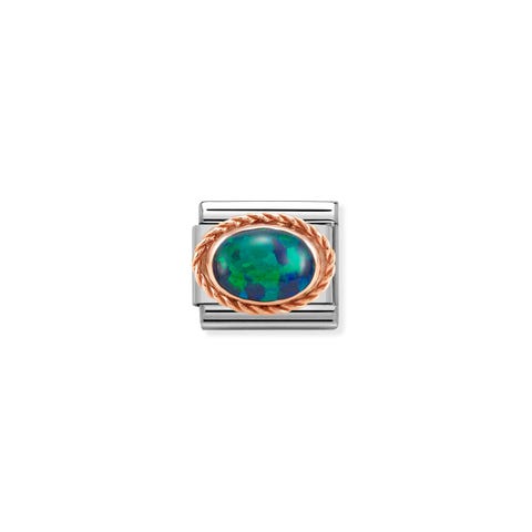 Composable Classic Link in Rosagold Grüner Opal Link mit Naturstein