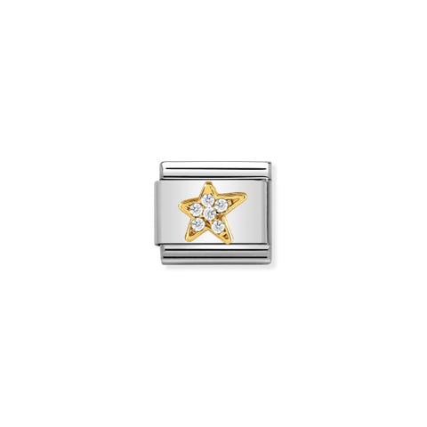 Link Composable Classic Stella asimmetrica Oro giallo Link con simbolo in Oro giallo 750.