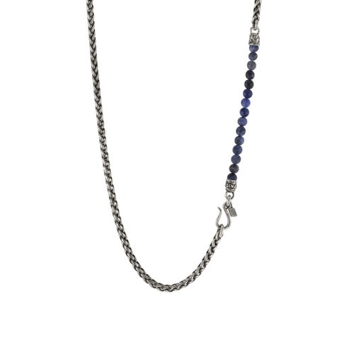 Collana lunga Freedom con pietre naturali Collana in Ottone con dettagli in Sodalite