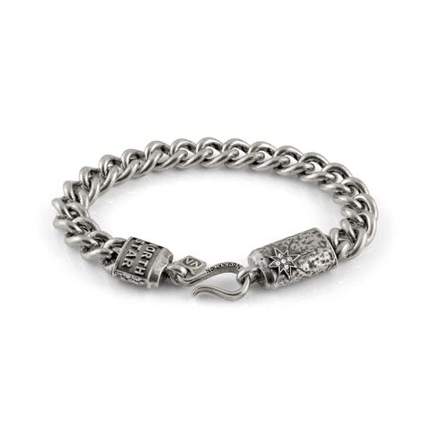 Bracciale Freedom North Star Bracciale con dettagli in Cristalli da uomo