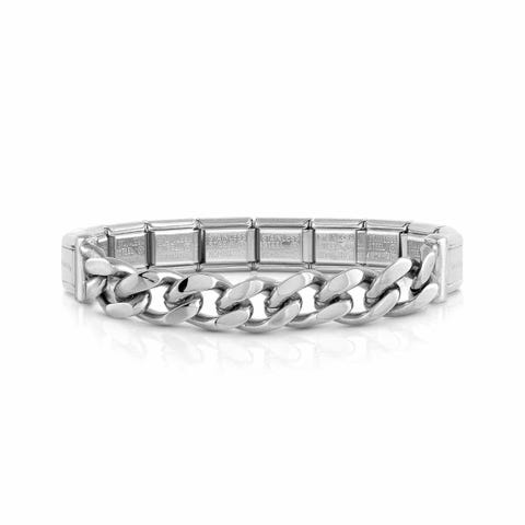 Bracciale Uomo MIXIT Special Edition con Catena Bracciale per Lui in Argento 925 e acciaio con Catena