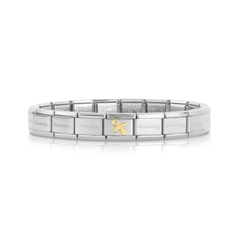 Bracciale Composable Classic Ciuccio Bracciale con simbolo in Oro 750
