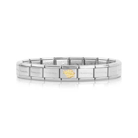 Bracciale Composable Classic con Coccinella Bracciale con animale portafortuna in Oro giallo