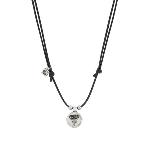 Collana Freedom in Ottone e cordino cerato Collana oer Lui con pendente in Ottone e in tessuto
