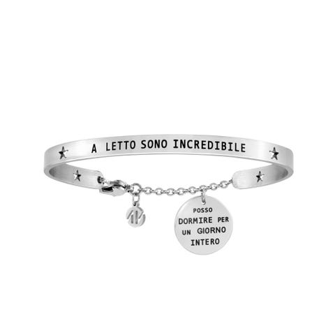 Bracciale Messaggiamo A letto sono incredibile Bracciale in Acciaio con stelle