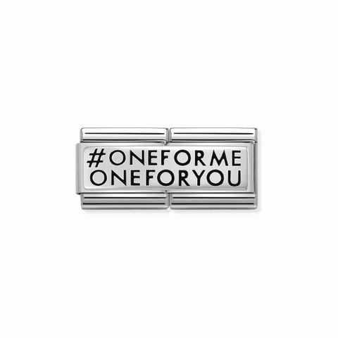 Double Link Composable Classic ONEFORME ONE FORYOU Link double avec inscription. #oneformeoneforyou