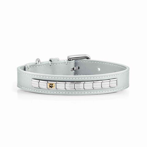 Composable Dog Collar Medium Size Personalised dog collar in leather