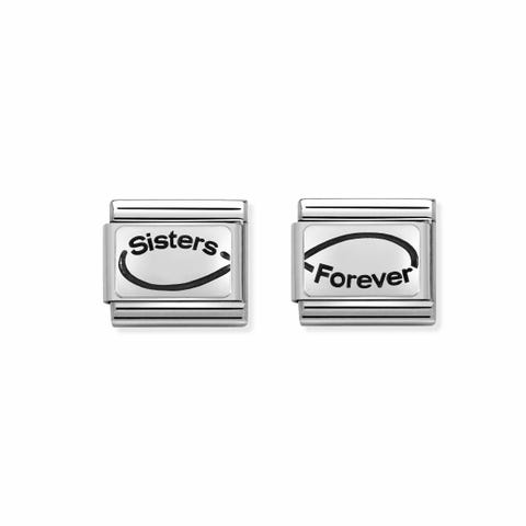 Link Composable Classic Sœurs pour toujours Couple de Links avec symbole infini. #oneformeoneforyou