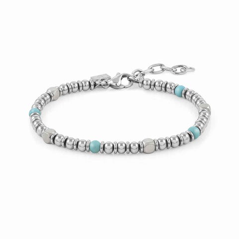 Instinct Bracelet in Steel with Gemstones Men's stainless steel bracelet with gemstones