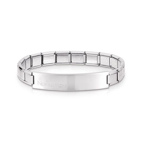 Trendsetter Stainless Steel Bracelet Engravable for Him Bracelet for him with engravable plaque