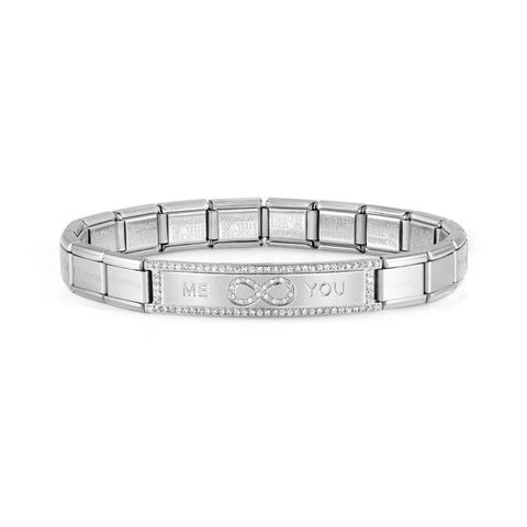 Trendsetter bracelet, ME YOU, Infinity symbol Bracelet with Infinity symbol and CZ