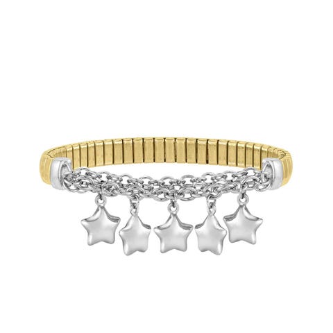 MIXIT Stretch Bracelet with Stars Women's bracelet in steel and silver with pendants
