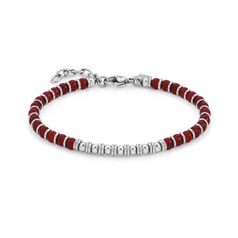 Instinct Bracelet with coloured Gemstones Men's bracelet with coloured gemstones