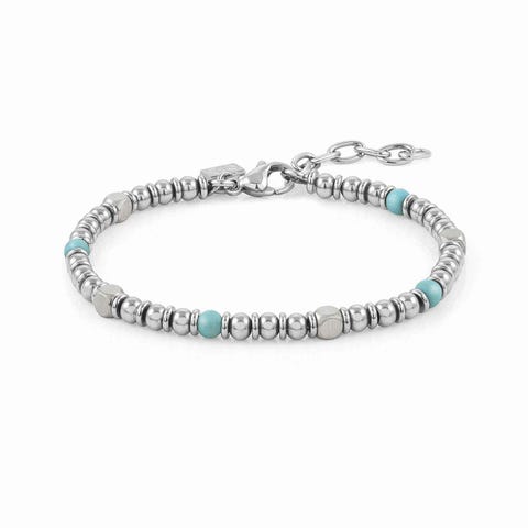 InstinctStyle Necklace with Gemstones Men's stainless steel bracelet with gemstones