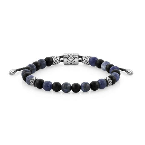 InstinctStyle Marina Bracelet, stones, 2 colours Bracelet in vintage-effect stainless steel
