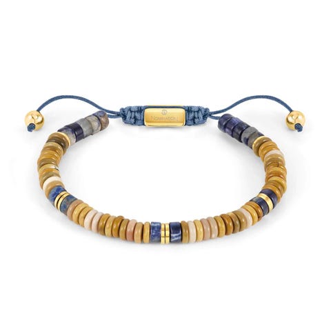 INSTINCTSTYLE bracelet, Jasper stones Adjustable bracelet with stones and cord