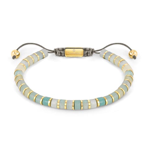 INSTINCTSTYLE bracelet, mixed stones Adjustable bracelet with stones and cord