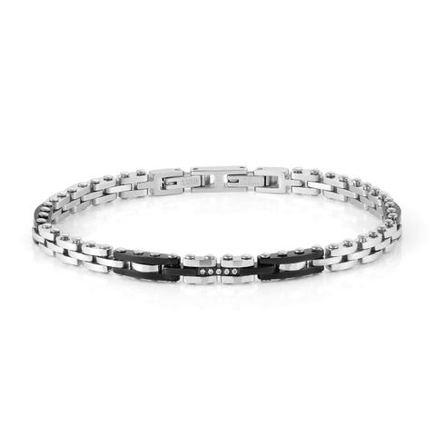 STRONG Men’s bracelet with stones Stainless steel Men’s bracelet with coloured finish
