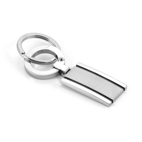Porte-clés Strong avec finition noire Porte-clés en acier avec détails