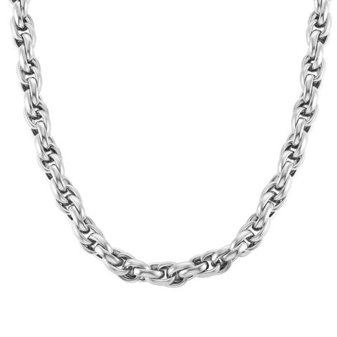 Collar Silhouette cadena Collar de eslabones en acero con acabado en PVD