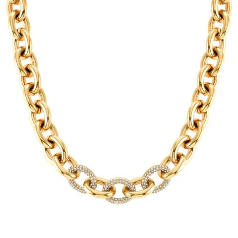Collier chaîne Affinity Collier avec cristaux blancs