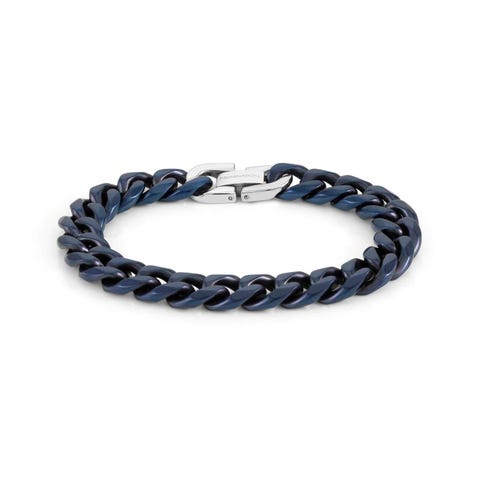 B-Yond bracelet, Malt Blue Stainless steel bracelet with matte finish
