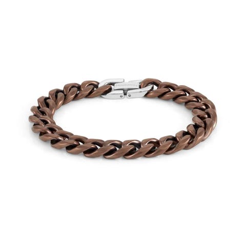 B-Yond Bracelet, Malt Chocolate Stainless steel bracelet with coloured finish