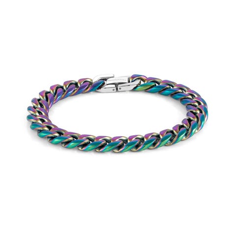 B-Yond Bracelet, Matte Iridescent Stainless steel coloured bracelet