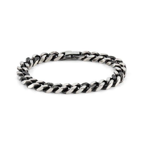 B-Yond bracelet, braided Stainless steel bracelet with Cubic Zirconia