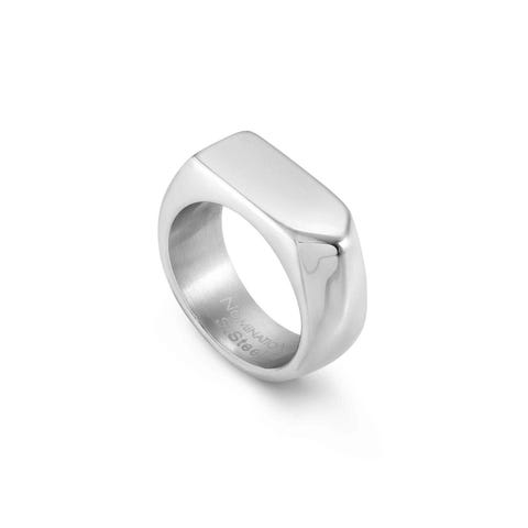 Bague homme plaque gravable Bague pour Lui en acier