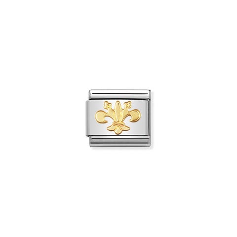 Link Composable Classic Lys Link en Acier avec symbole de la ville de Florence