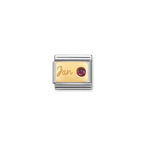 Link Composable Classic en Oro Enero Link en Oro 750 y piedra del mes