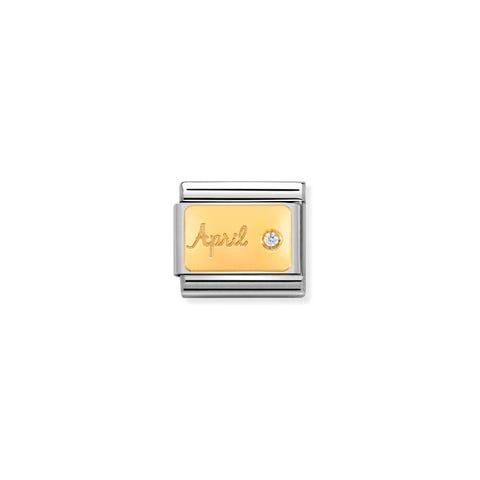Link Composable Classic en Oro Abril Link en Oro 750 y piedra del mes