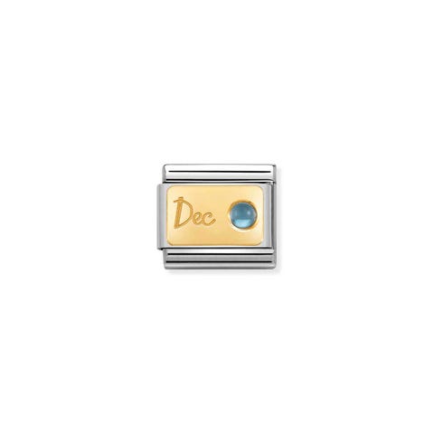 Link Composable Classic en or jaune Décembre Link en or jaune 750 et Topaze