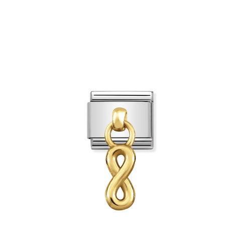 Composable Classic Link bonded yellow gold Infinity Forever Love Link in bonded yellow gold