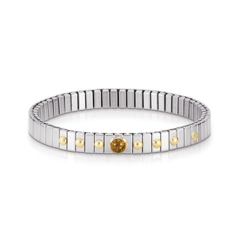 Bracelet Extension avec pierre dure naturelle Bracelet en acier inoxydable  et symbole or et pierre